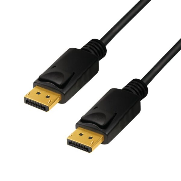 CABLU video LOGILINK, DisplayPort (T) la DisplayPort (T), 1m, conectori auriti, rezolutie maxima 8K (7680 x 4320) la 60 Hz, negru, „CV0119” (timbru verde 0.18 lei)