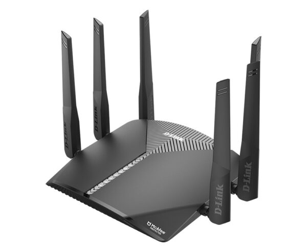 ROUTER D-LINK wireless 3000Mbps, 4 porturi Gigabit, 6 antene externe, Tri Band AC3000, 1xUSB3.0, 1xUSB2.0, MU-MIMO „DIR-3060” (timbru verde 0.8 lei)