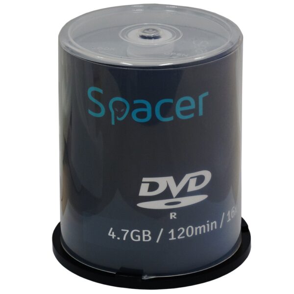 DVD-R SPACER 4.7GB, 120min, viteza 16x, 100 buc, spindle, „DVDR100”