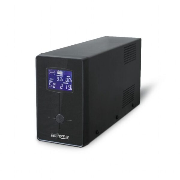 UPS GEMBIRD, Line Int. , mini tower, 650VA/390W, AVR, IEC x 2/ Schuko x 1, 1 x baterie 12V/7Ah, display LCD, back-up 1 – 10 min., „EG-UPS-031”, (timbru verde 11 lei)