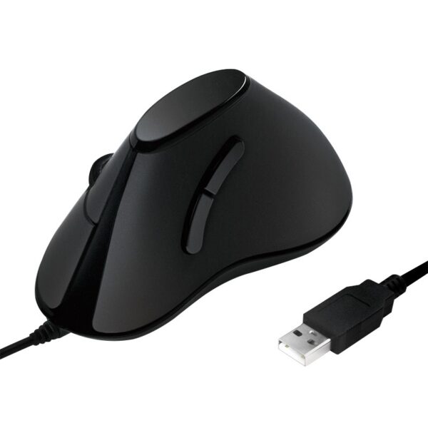 MOUSE Logilink, PC sau NB, cu fir, USB, optic, 1000 dpi, butoane/scroll 5/1, ergonomic, negru, „ID0158” (timbru verde 0.18 lei)