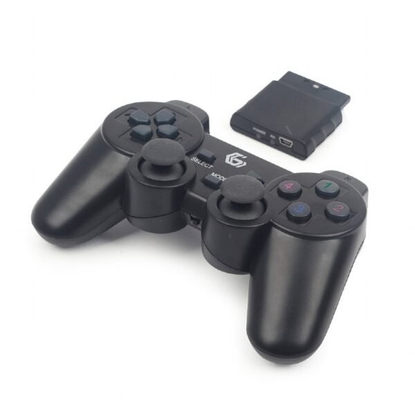 GAMEPAD wireless GEMBIRD, PC | PS2 | PS3, 2.4 GHz, negru, „JPD-WDV-01” (timbru verde 0.8 lei)