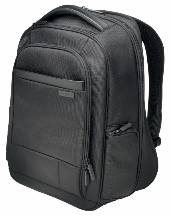 RUCSAC KENSINGTON, pt. notebook de max. 15.6 inch, 1 compartiment, buzunar frontal x 3 | buzunar lateral x 2, waterproof, poliester, negru, „K60382EU”