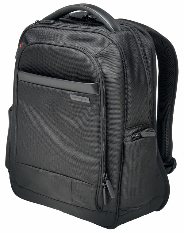 RUCSAC KENSINGTON, pt. notebook de max. 14 inch, 1 compartiment, buzunar frontal x 3 | buzunar lateral x 2, waterproof, poliester, negru, „K60383EU”