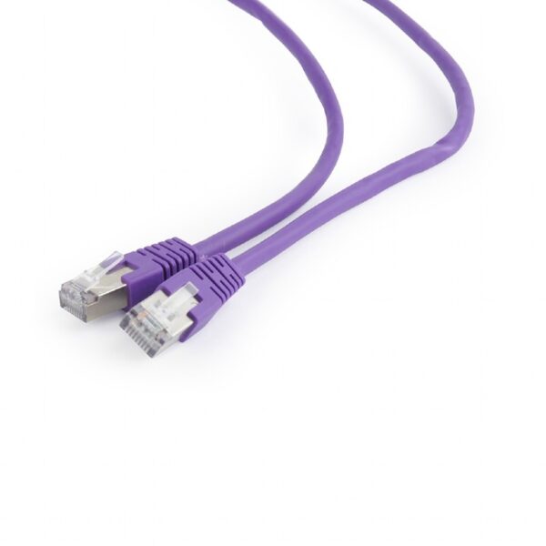 PATCH CORD FTP GEMBIRD Cat6, cupru-aluminiu, 0.25 m, violet, AWG26, ecranat „PP6-0.25M/V” (timbru verde 0.08 lei)