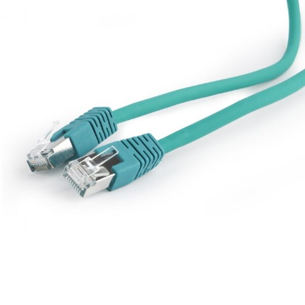 PATCH CORD S/FTP GEMBIRD Cat6a, LSZH, cupru, 1 m, verde, AWG27, dublu ecranat „PP6A-LSZHCU-G-1M” (timbru verde 0.08 lei)