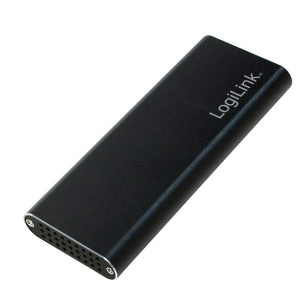 RACK extern LOGILINK, pt. SSD, M.2, M.2 S-ATA NGFF, interfata PC USB 3.2, aluminiu, negru, „UA0314” (timbru verde 0.8 lei)