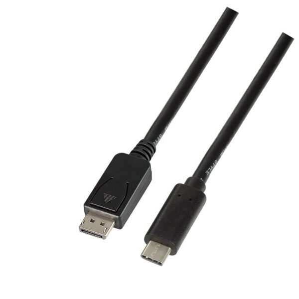 CABLU video LOGILINK, adaptor USB 3.1 Type-C (T) la DisplayPort (T), 1.8m, rezolutie maxima 4K UHD (3840 x 2160) la 60 Hz, negru, „UA0335” (timbru verde 0.18 lei)