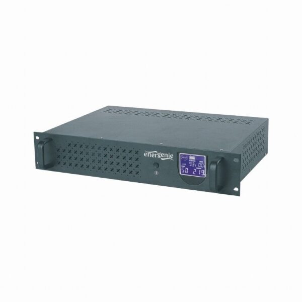 UPS GEMBIRD, Line Int. cu management, rack, 1500VA/900W, AVR, IEC x 4, 2 x baterie 12V/8Ah, display LCD, back-up 1 – 10 min., „UPS-RACK-1500”, (timbru verde 11 lei)