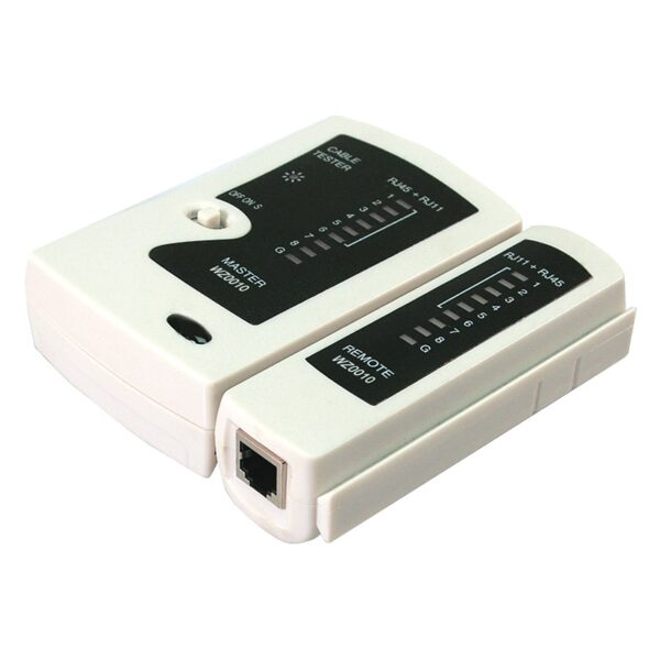 TESTER CABLU RETEA LOGILINK, pt. cablu UTP, FTP, conector RJ45, RJ11, RJ12, „WZ0010” (timbru verde 0.8 lei)