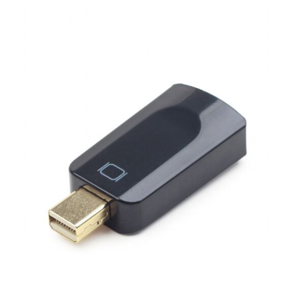 ADAPTOR video GEMBIRD, Mini-DisplayPort (T) la HDMI (M), rezolutie maxima Full HD (1920 x 1080) la 60Hz, black, „A-mDPM-HDMIF-01” (timbru verde 0.08 lei)