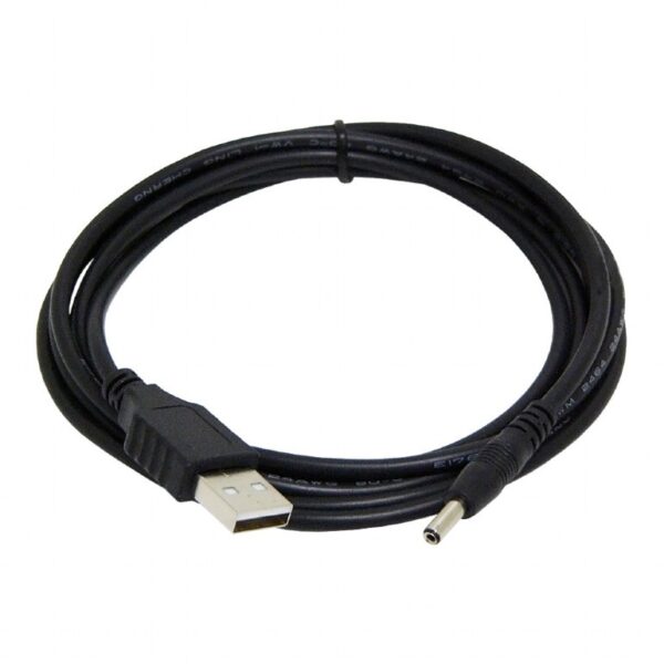 CABLU alimentare GEMBIRD, pt. HUB USB, USB la Jack Power 3.5 mm (5 V DC, 0.5 A), 1.8m, negru, „CC-USB-AMP35-6” (timbru verde 0.08 lei)