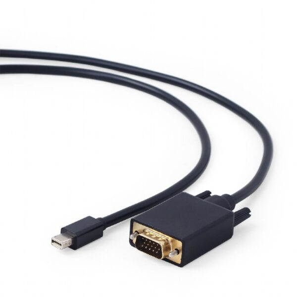 CABLU video GEMBIRD, adaptor Mini-DisplayPort (T) la VGA (T), 1.8m, rezolutie maxima Full HD (1920 x 1080) la 60Hz,negru, „CC-mDPM-VGAM-6” (timbru verde 0.18 lei)