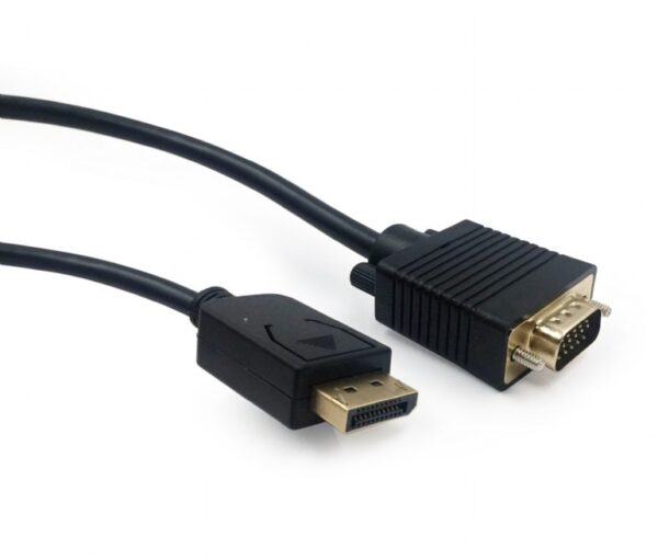 CABLU video GEMBIRD, adaptor DisplayPort (T) la VGA (T), 1.8m, rezolutie maxima QXGA (2048 x 1536) la 60Hz, negru, „CCP-DPM-VGAM-6” (timbru verde 0.18 lei)