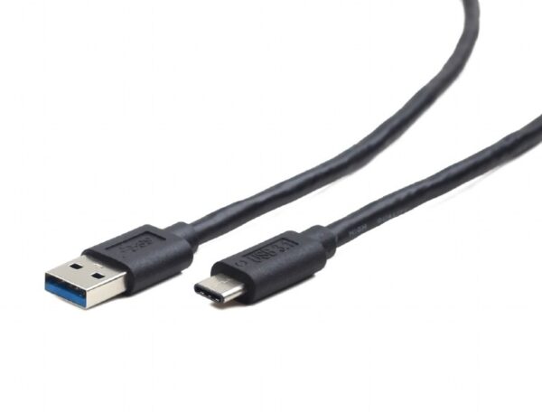 CABLU alimentare si date GEMBIRD, pt. smartphone, USB 3.0 (T) la USB 3.1 Type-C (T), 36W, 0.1m, negru, „CCP-USB3-AMCM-0.1M” (timbru verde 0.08 lei)