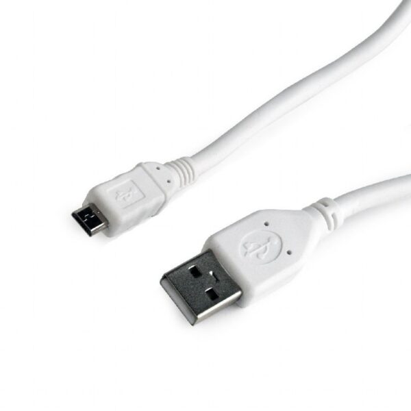 CABLU alimentare si date GEMBIRD, pt. smartphone, USB 2.0 (T) la Micro-USB 2.0 (T), 3m, alb, „CCP-mUSB2-AMBM-W-10” (timbru verde 0.08 lei)