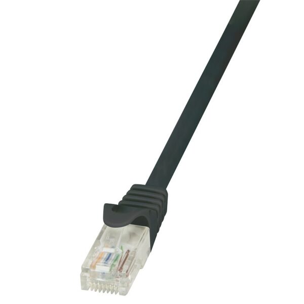 PATCH CORD UTP LOGILINK Cat5e, cupru-aluminiu, 0.25 m, negru, AWG26, „CP1013U” (timbru verde 0.08 lei)