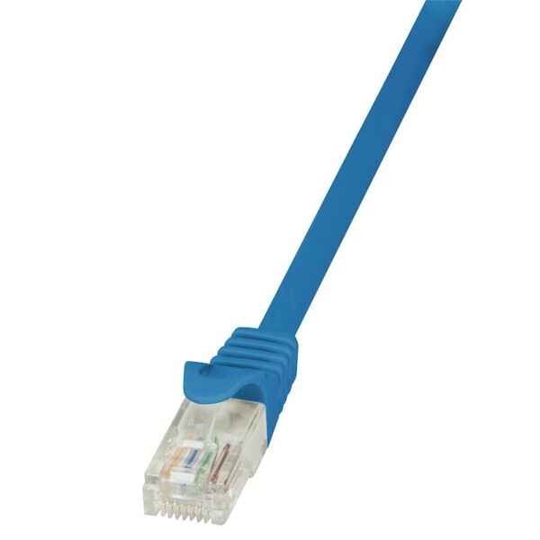 PATCH CORD UTP LOGILINK Cat5e, cupru-aluminiu, 0.25 m, albastru, AWG26, „CP1016U” (timbru verde 0.08 lei)