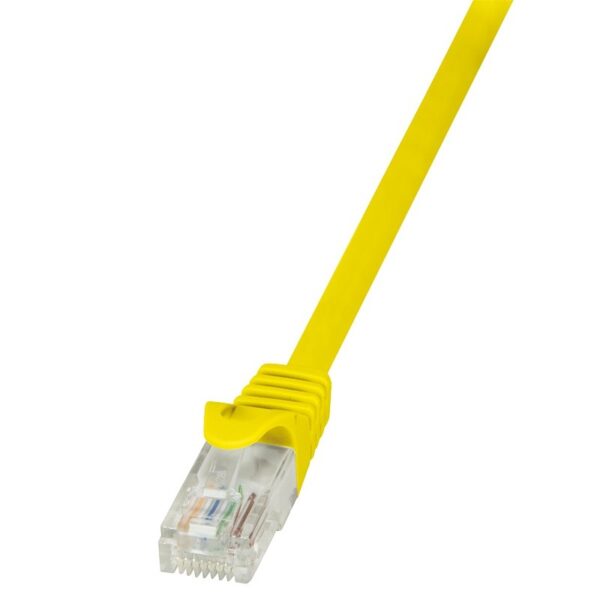 PATCH CORD UTP LOGILINK Cat5e, cupru-aluminiu, 0.25 m, galben, AWG26, „CP1017U” (timbru verde 0.08 lei)