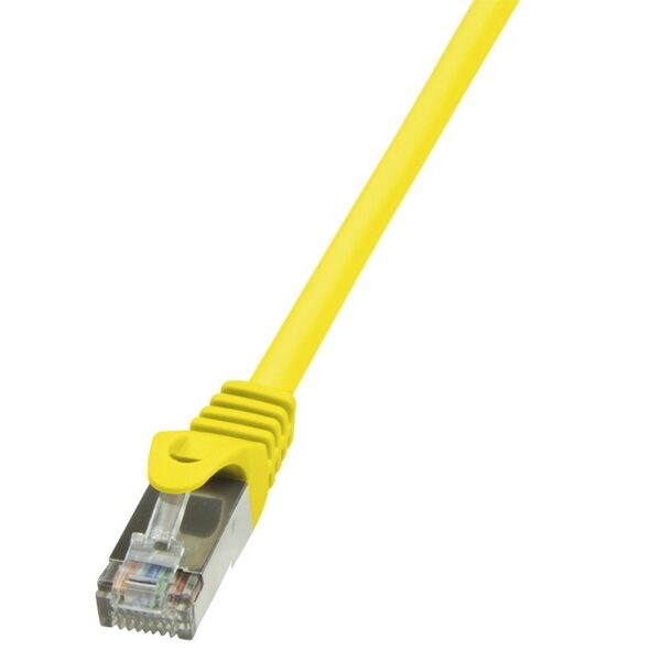 PATCH CORD FTP LOGILINK Cat5e, cupru-aluminiu, 1 m, galben, AWG26, ecranat „CP1037S” (timbru verde 0.08 lei)