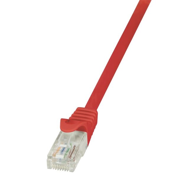 PATCH CORD UTP LOGILINK Cat5e, cupru-aluminiu, 3 m, rosu, AWG26, „CP1064U” (timbru verde 0.08 lei)