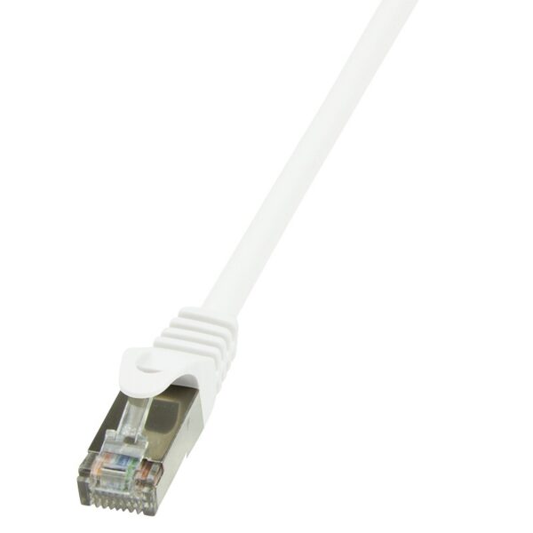 PATCH CORD FTP LOGILINK Cat6, cupru-aluminiu, 1 m, alb, AWG26, ecranat „CP2031S” (timbru verde 0.08 lei)