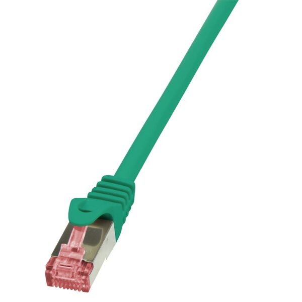 PATCH CORD S/FTP LOGILINK Cat6, LSZH, cupru, 0.25 m, verde, AWG27, dublu ecranat „CQ2015S” (timbru verde 0.08 lei)