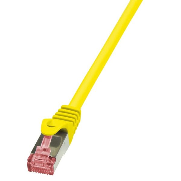 PATCH CORD S/FTP LOGILINK Cat6, LSZH, cupru, 0.25 m, galben, AWG27, dublu ecranat „CQ2017S” (timbru verde 0.08 lei)