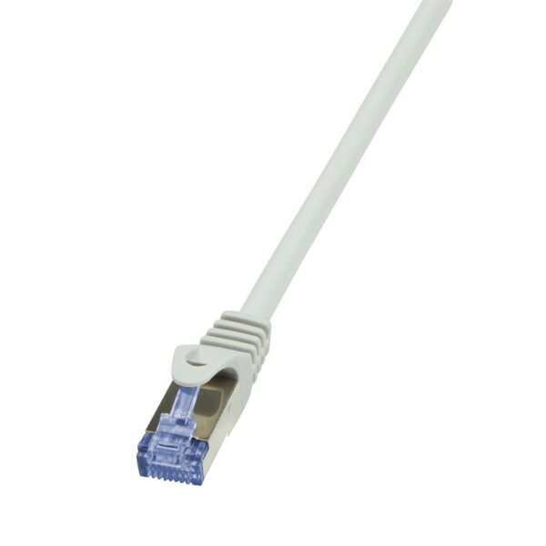 PATCH CORD S/FTP LOGILINK Cat7, LSZH, cupru, 600MHz, mufe RJ45 Cat6a, 1 m, gri, AWG26, dublu ecranat „CQ4032S” (timbru verde 0.08 lei)