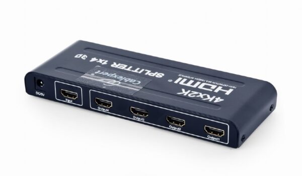 SPLITTER video GEMBIRD, split HDMI la 4 monitoare, conector 1: HDMI (M); conector 2: HDMI (M) x 4, „DSP-4PH4-02” (timbru verde 0.8 lei)