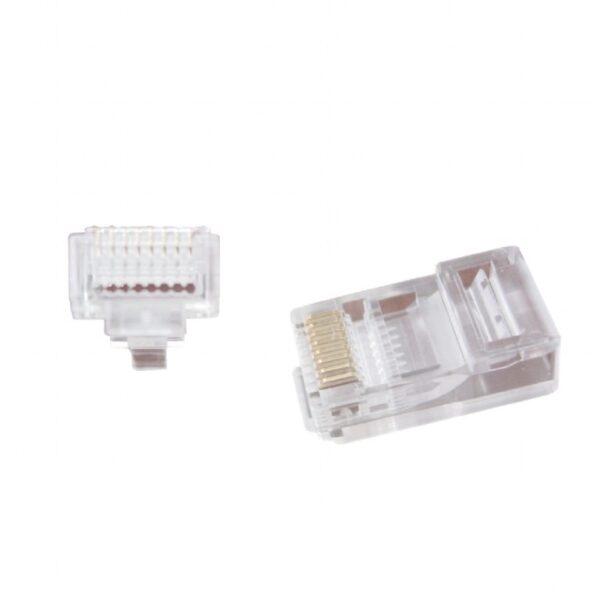 MUFA RJ-45 GEMBIRD pt. cablu UTP, Cat5e, RJ-45 (T) | RJ-45 (T) tip pass-through, plastic, 10 buc, „LC-PTU-01/10”