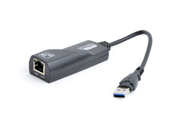 ADAPTOR RETEA GEMBIRD , extern, USB 3.0, port RJ-45, 1000 Mbps, „NIC-U3-02” (timbru verde 0.18 lei)