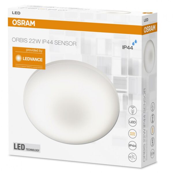 APLICA OSRAM, LED, soclu integrat, putere 22 W, tip lumina alb calda, 1.800 lumeni, alimentare 220 – 230 V, „000004058075048232” (timbru verde 2.00 lei)