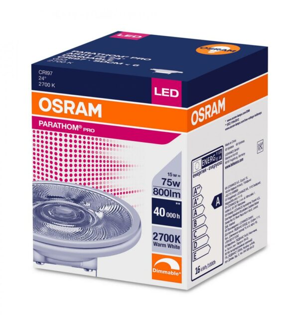 SPOT incastrat LED Osram, soclu integrat, putere 15W, forma spot, lumina alb calda, alimentare 220 – 240 V, „000004058075105058” (timbru verde 0.45 lei)