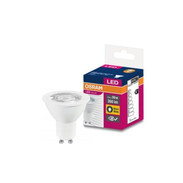 SPOT incastrat LED Osram, soclu GU10, putere 5W, forma spot, lumina alb, alimentare 220 – 240 V, „000004058075198586” (timbru verde 0.45 lei)