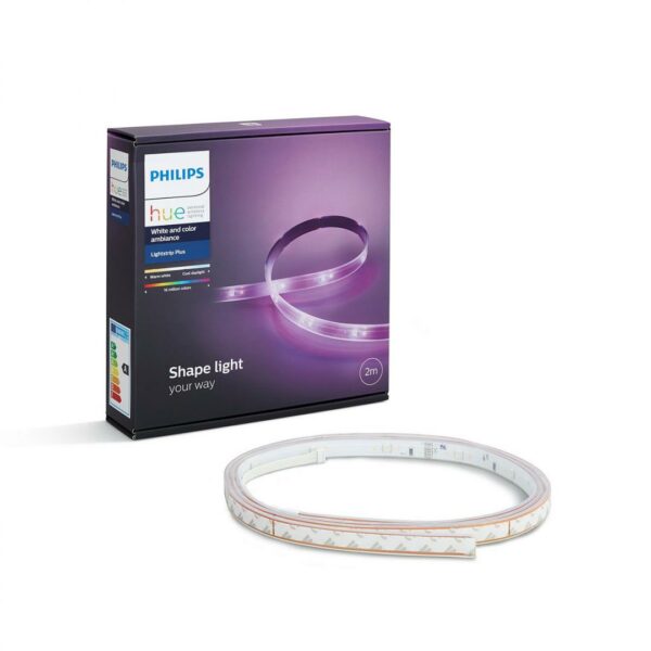 BANDA LED smart LED Philips, soclu integrat, forma banda, lumina multicolora, alimentare 220 – 240 V, „000008718696129388” (timbru verde 0.45 lei)