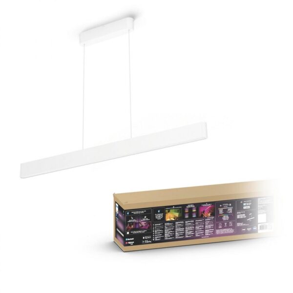 LUSTRA smart PHILIPS, LED, soclu integrat, putere 39 W, tip lumina multicolora, 6.000 lumeni, alimentare 220 – 230 V, „000008718696174579” (timbru verde 4.00 lei)