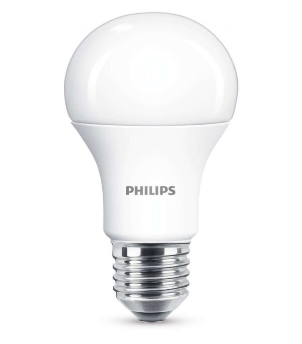 BEC LED Philips, soclu E27, putere 11W, forma clasic, lumina alb calda, alimentare 220 – 240 V, „000008718696577059” (timbru verde 0.45 lei)