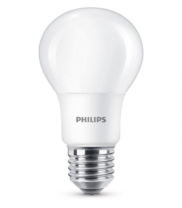 BEC LED Philips, soclu E27, putere 7.5W, forma clasic, lumina alb rece, alimentare 220 – 240 V, „000008718696577332” (timbru verde 0.45 lei)