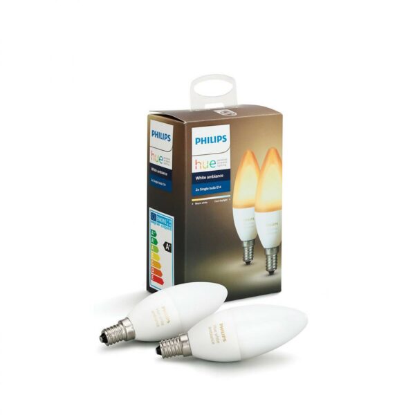 SET 2 KIT smart LED Philips, soclu E14, putere 6W, forma clasic, lumina toate nuantele de alb, alimentare 220 – 240 V, „000008718696695265”(timbru verde 0.9 lei)