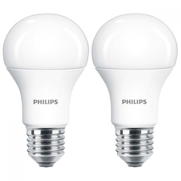 SET 2 becuri LED Philips, soclu E27, putere 12.5W, forma clasic, lumina alb rece, alimentare 220 – 240 V, „000008718696813737” (timbru verde 0.9 lei)