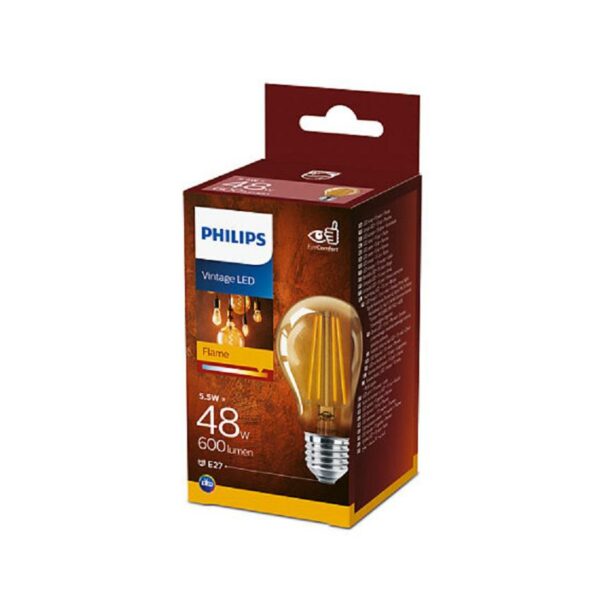 BEC LED Philips, soclu E27, putere 5.5W, forma clasic, lumina alb calda, alimentare 220 – 240 V, „000008718699673567” (timbru verde 0.45 lei)