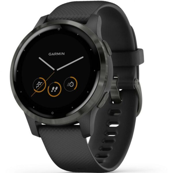 SMARTWATCH GARMIN, Vivoactive 4S, ecran 1.1 inch, touchscreen da 1.1 inch, conectare prin Bluetooth | GPS | WiFi, negru, „010-02172-14” (timbru verde 0.18 lei)