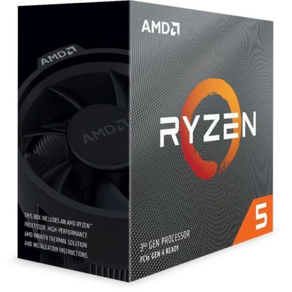 CPU AMD, skt. AM4 AMD Ryzen 5, 3600, frecventa 3.6 GHz, turbo 4.2 GHz, 6 nuclee, putere 65 W, cooler, „100100000031BOX”