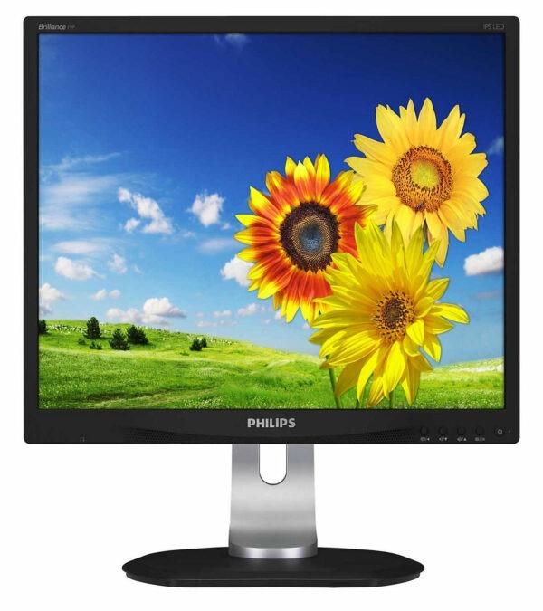 MONITOR PHILIPS 19″, home, office, IPS, SXGA (1280 x 1024), clasic, 250 cd/mp, 5 ms, VGA, DVI, DisplayPort, „19P4QYEB” (timbru verde 7 lei)