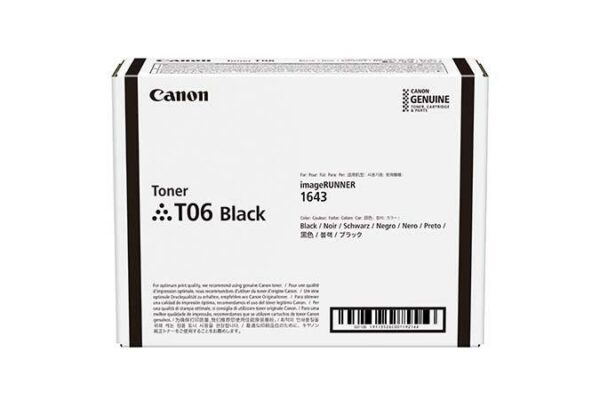 Toner Original Canon Black, CRG-T06, pentru IR 1643i|1643if, 20.6K, (timbru verde 1.2 lei) ,NOPP, „3526C002AA”