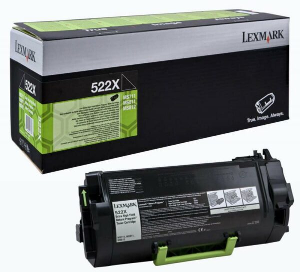 Toner Original Lexmark Black, 52D2X0E, pentru MS811|MS812, 45K, (timbru verde 1.2 lei) , „52D2X0E”