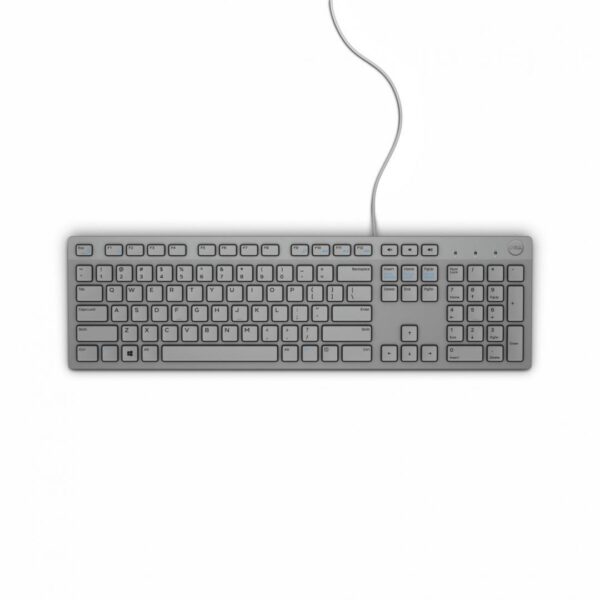 TASTATURI DELL, „KB216”, cu fir, 105 taste format standard (104-108 taste), USB, gri, „580-ADHR” (timbru verde 0.8 lei)