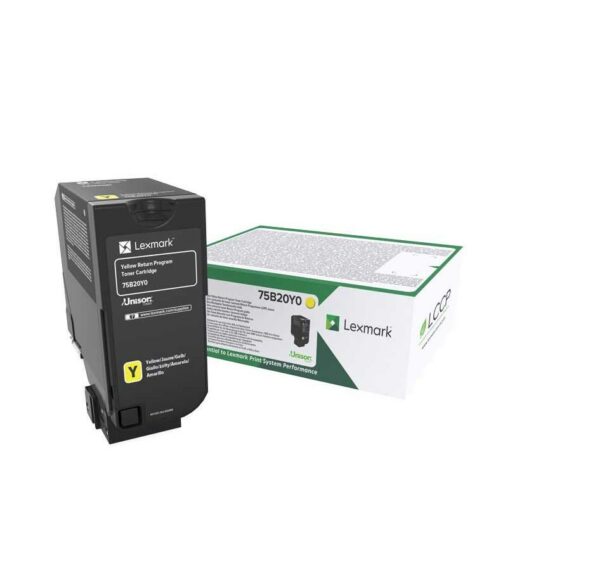 Toner Original Lexmark Yellow, 75B20Y0, pentru CS727|CS728|CX727, 10K, (timbru verde 1.2 lei) , „75B20Y0”