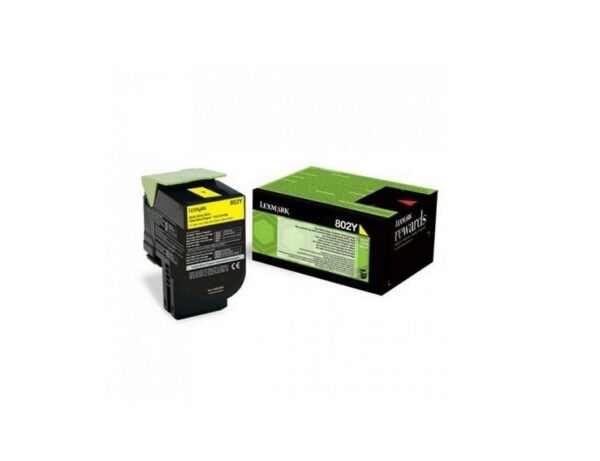 Toner Original Lexmark Yellow, 80C20YE, pentru CX310|CX410|CX510, 1K, (timbru verde 1.2 lei) , „80C20YE”